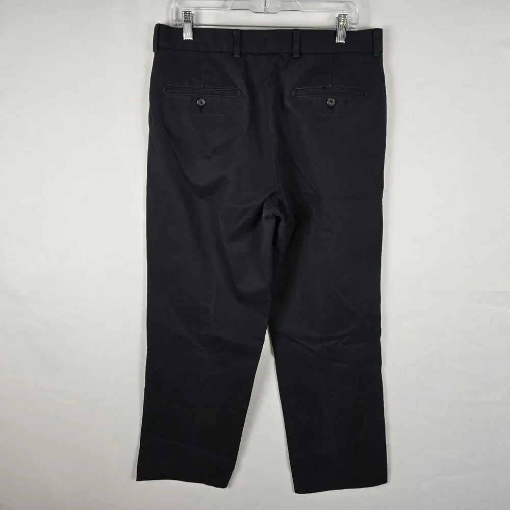 Nordstrom Chino Pants Men's 34 x 34 *** Dk Blue Straight Smartcare Wrinkle Free